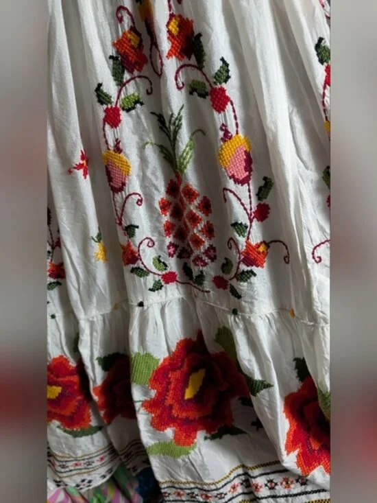 Farm Rio Embroidered Carmina Floral Maxi Dress - Picture 8 of 16